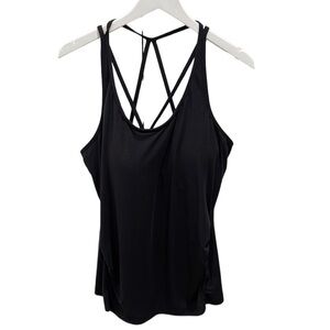 Gap Fit Maternity Breathe Strappy Black Tank Top SZ XL